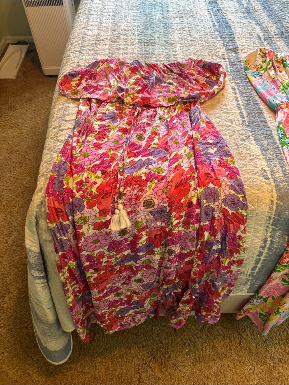 Vibrant Floral Strapless Sundresses - Picture 2 of 5